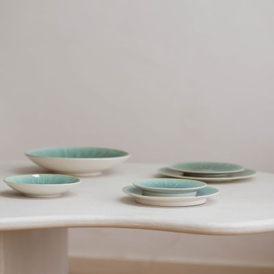 Kom 19xH5cm turquoise Eclipse