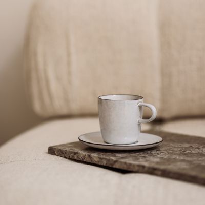 Tasse 18cl weiß Fina