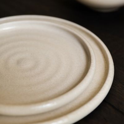 Teller flach 26xH2cm beige Mochi