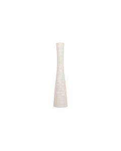 Vase 8xH29cm organisch weiß Cone