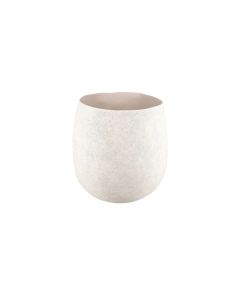 Blumentopf 28xH24cm organisch beige Cave