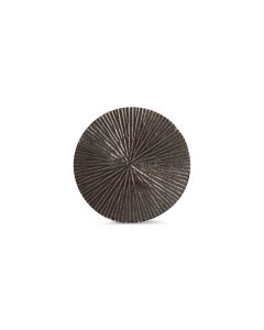 Sous-verre 10cm nervuré noir Charm - set/4