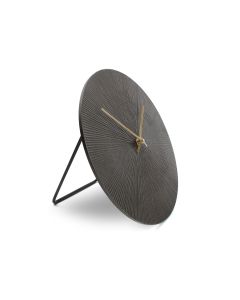 Table clock 26cm black ribble Zone