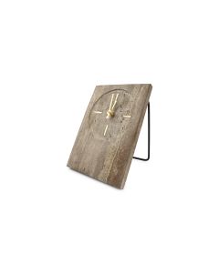 Tischuhr 16xH23,5cm travertin grau Zone