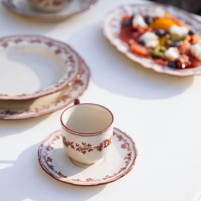 Undertasse 15,5cm burgundy Cyril