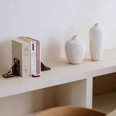 Vase 15xH36,5cm beige Avo