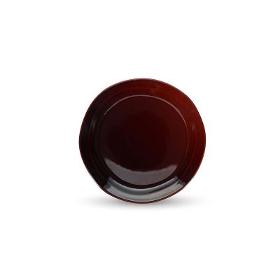 Teller flach 21cm dark maroon Manon