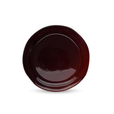 Teller flach 27,5cm dark maroon Manon