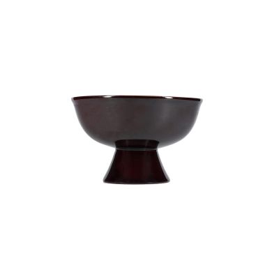 Servierschale 21xH13,5cm auf Füss dark maroon Manon