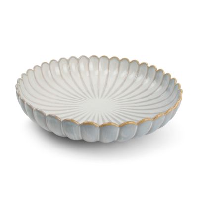 Diep bord 24xH5cm nuance white Lotus