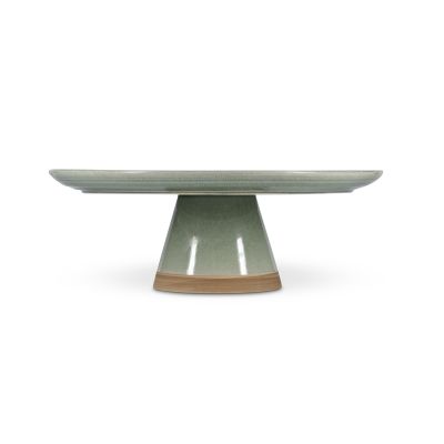 Taartplateau 33,5xH12cm groen Cameo