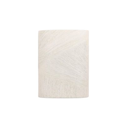 Vase 18,5x8,5xH24,5cm oval beige Vico