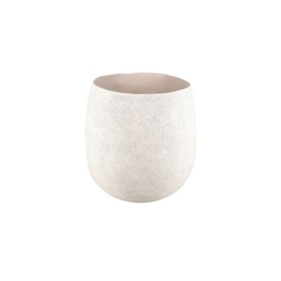 Blumentopf 28xH24cm organisch beige Cave