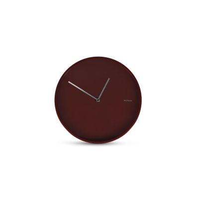 Wanduhr 30x4,5cm Abstrakt Burgund Pulse