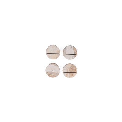 Name card holder 5cm marble beige Opus - set/4