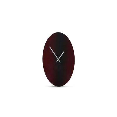 Wall clock 27xH46cm burgundy/black gradient Zone
