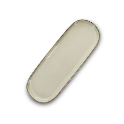 Serving dish 38,5x14xH2,5cm ivory Meridian