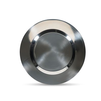 Teller flach 30/18cm chrome Oryn