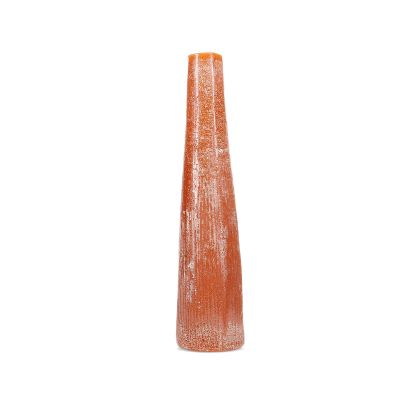 Kerze 9xH40cm orange Twig