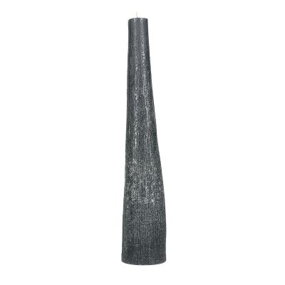 Kerze 9xH49,5cm blau Twig