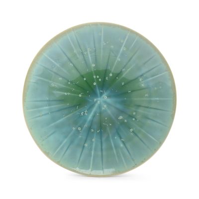 Plate 23,5xH3,5cm turquoise Eclipse