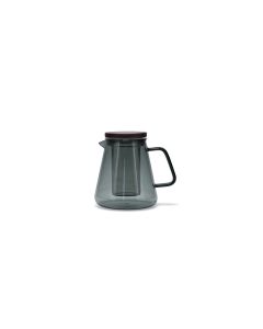 Theepot 93cl met glazen filter en deksel grijs Luma
