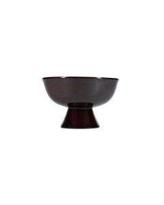 Plat à servir 21xH13,5cm sur pied dark maroon Manon