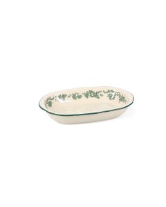 Servierschale 26,5x17,5xH4,5cm oval green Cyril
