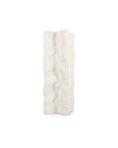 Vaas 18x18xH42,5cm fluid white Vea