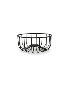 Wire basket 16xH7cm black Octo