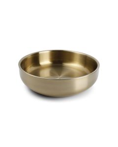 Tablett 29xH8cm doppelwandig gold Bar