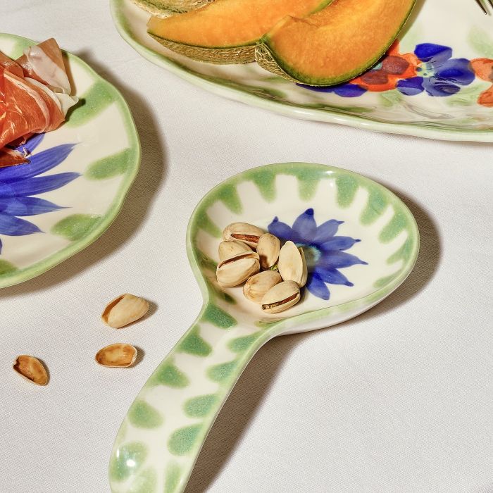 Sus.Studio | keramieken lepel | zwart wit met stippen
