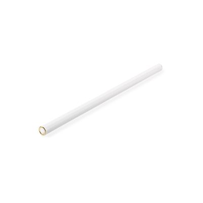Trinkhalm 20cm mit Goldrand Elegance - Set/6