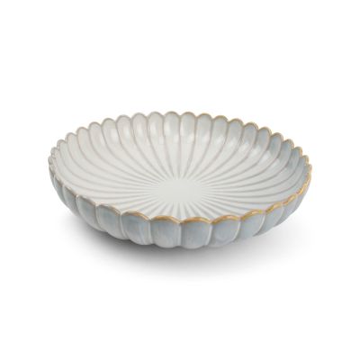 Deep plate 24xH5cm nuance white Lotus