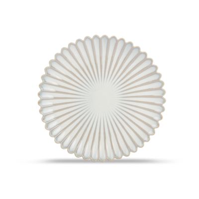 Plat bord 20cm nuance white Lotus