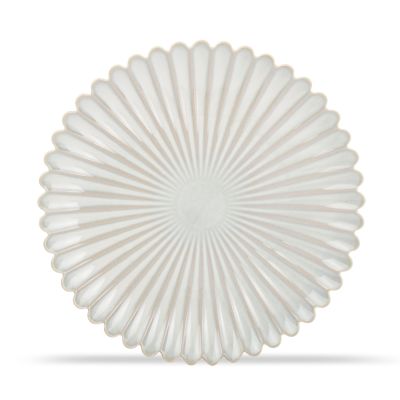 Plat bord 25cm nuance white Lotus