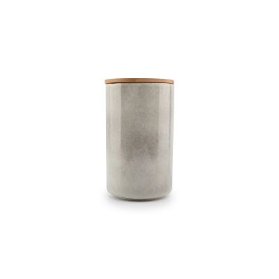 Vorratsdose 12,5xH21cm mit Deckel grau Bake