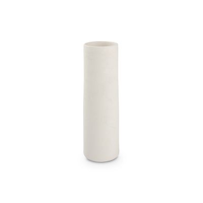 Vase 10xH30cm weiß Cone