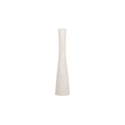 Vase 8xH29cm organisch weiß Cone
