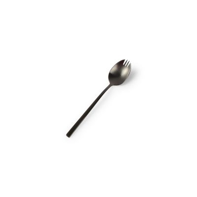 Mini-Aperogabel 11cm matt schwarz Terno - set/6