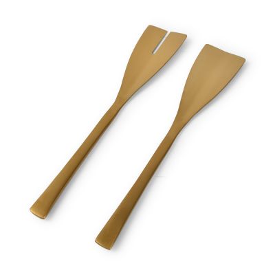 Salad  cutlery set 2 pieces gold Equip