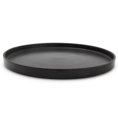 Decorative dish 37xH1,5cm black Palace