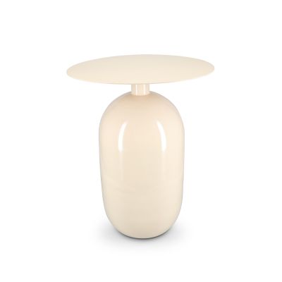 Beistelltisch 40xH52cm Metall ivory Mio