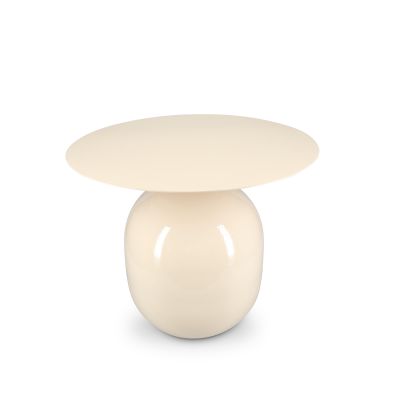 Beistelltisch 50xH40cm Metall ivory Mio