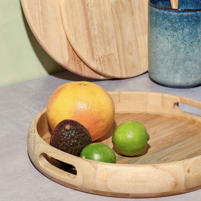 Servierschale 32xH5cm Holz Essenza