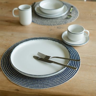 Placemat 36cm woven blue Tabletop