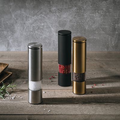 Pepper/salt grinder H21,5cm gold Spice