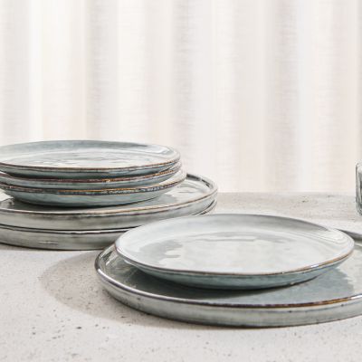 Plat bord 21cm coupe groen Artisan