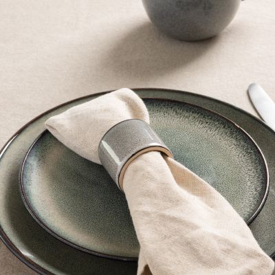 Napkin ring 5cm green/blue Meridian - set/4