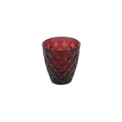 Glas 27cl burgundy Prisma - Set/4